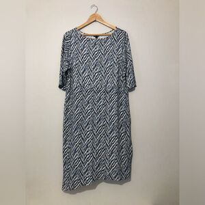 J. Jill Wearever Collection Quarter Length Sleeve Women’s Size Large Dress